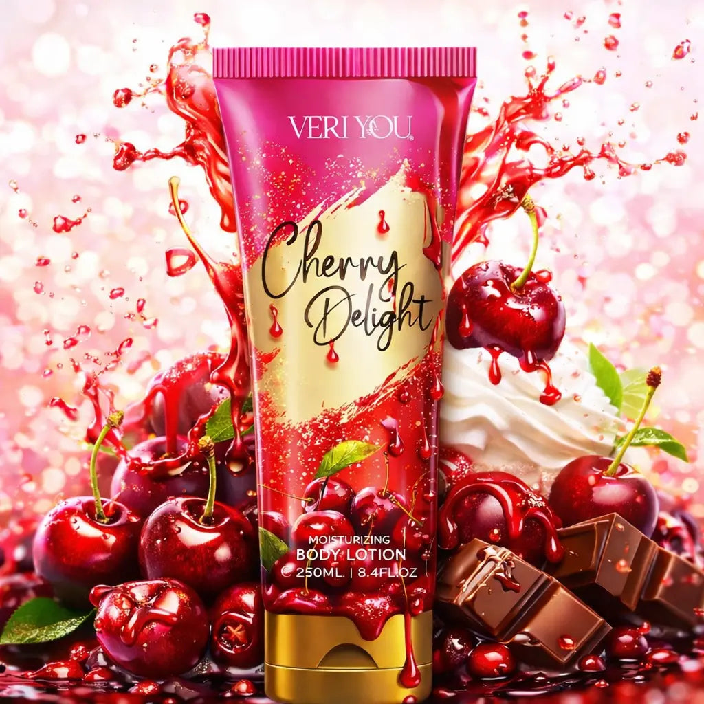 Lotion corps cerise délicieuse LuvianaBeauty