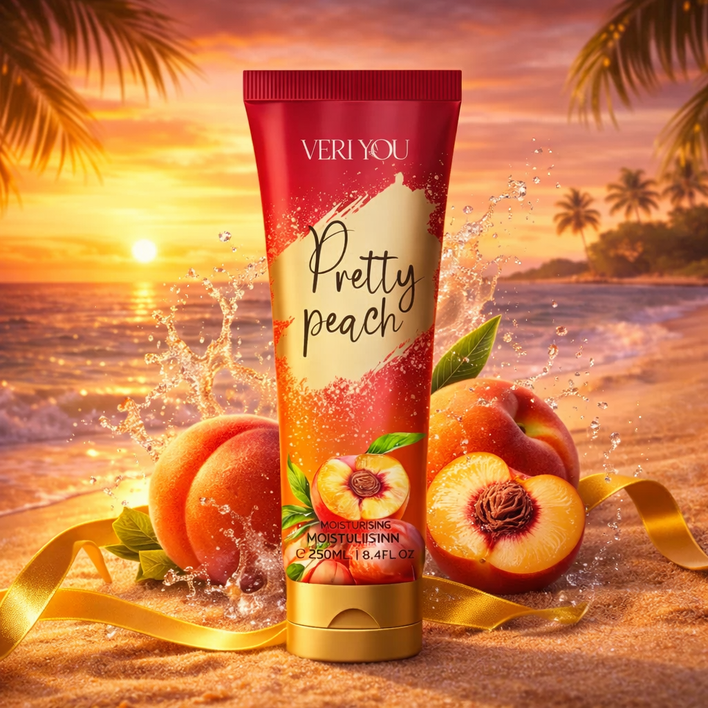 Lotion pêche gourmande LuvianaBeauty
